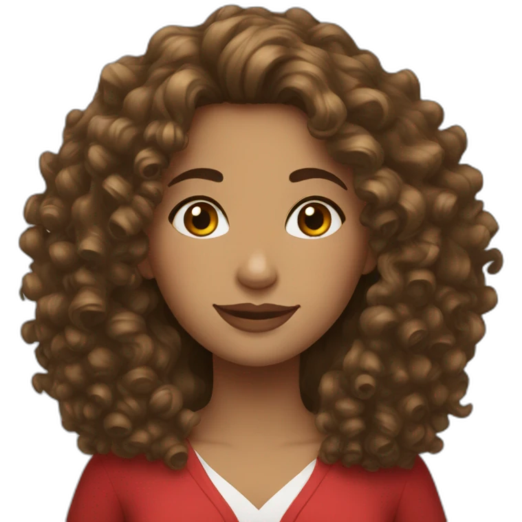 lebanon woman curly hair emoji