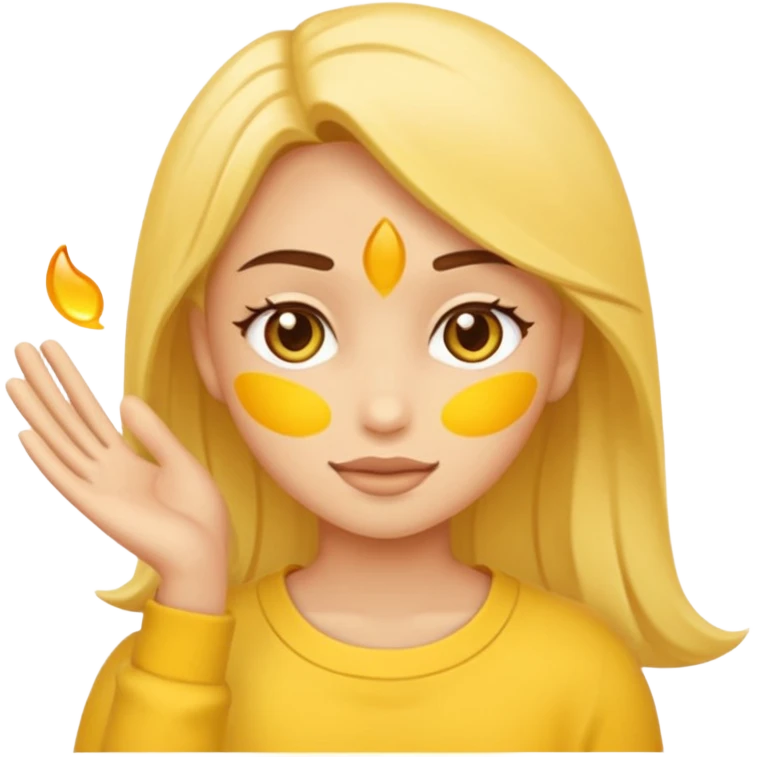 Жопа с руками в виде смайлика emoji