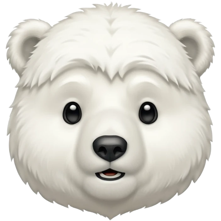 Polar bear pleading face emoji