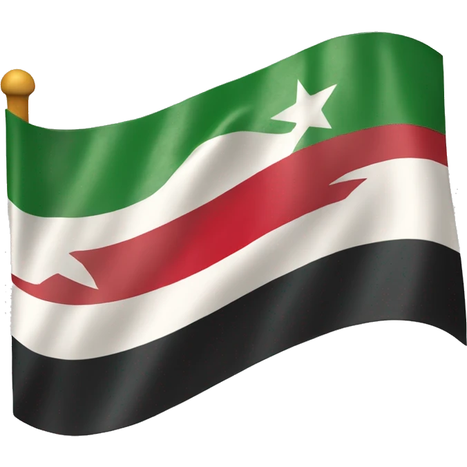 Old Syrian flag  emoji