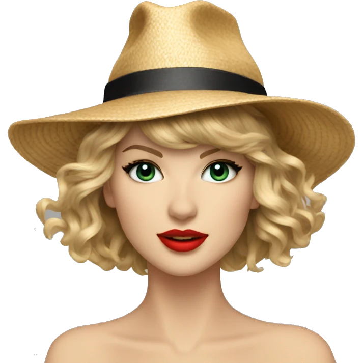 taylor swift with hat emoji