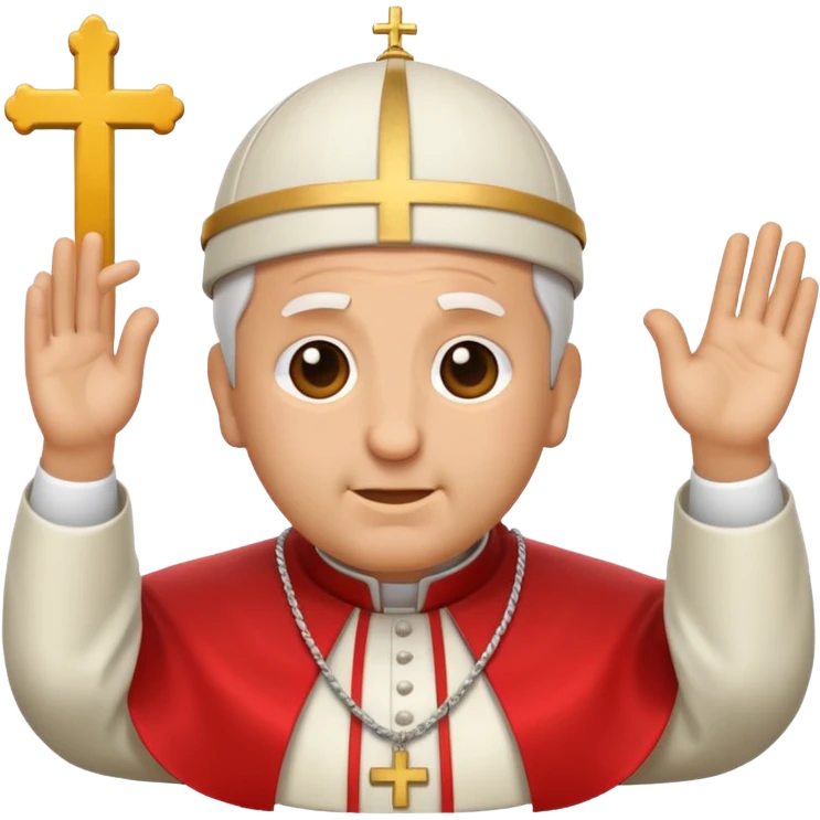 pope emoji just his face emoji