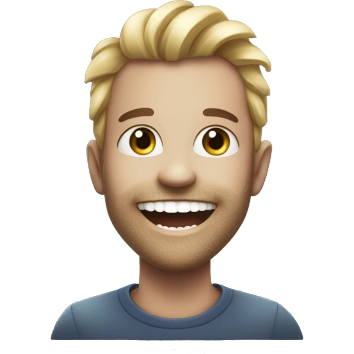 
size, beautiful teeth that sparkle and a smile, with 0€ emoji