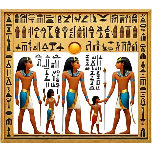 egypt wall art emoji