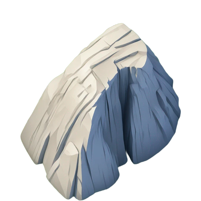 Yosemite half dome isometric  emoji
