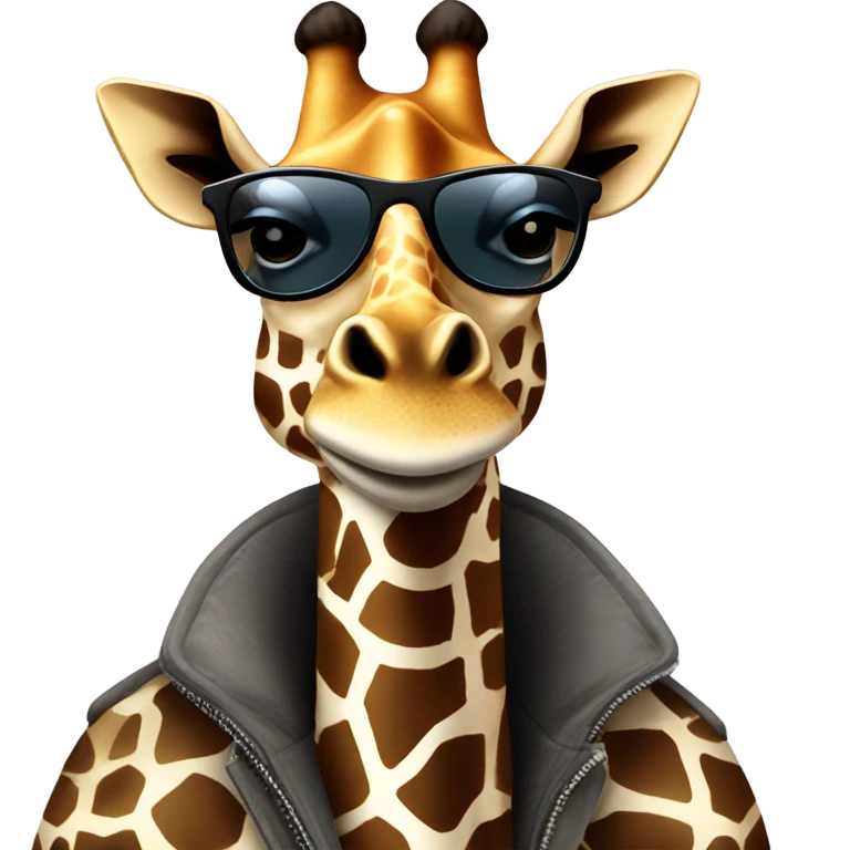 Giraffe wearing sunglasses  emoji