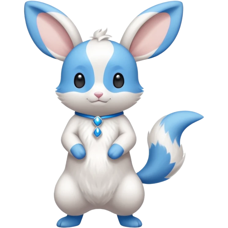 Minun-Minccino-fusion, full body emoji