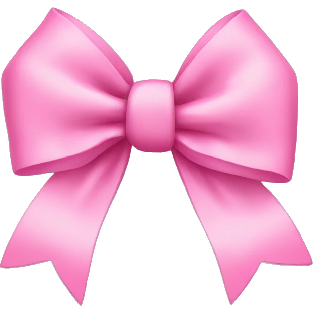 Pink bow emoji