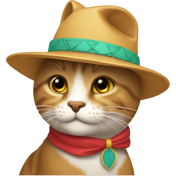 Gato con sombrero emoji