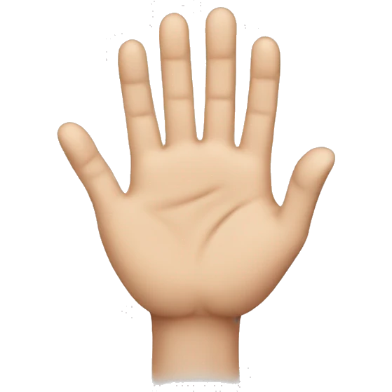 Face with hand emoji