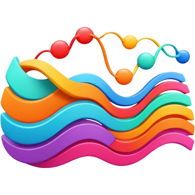 the word 'GLATT' in wavy vibrant colorful text emoji with dynamic motion lines emoji