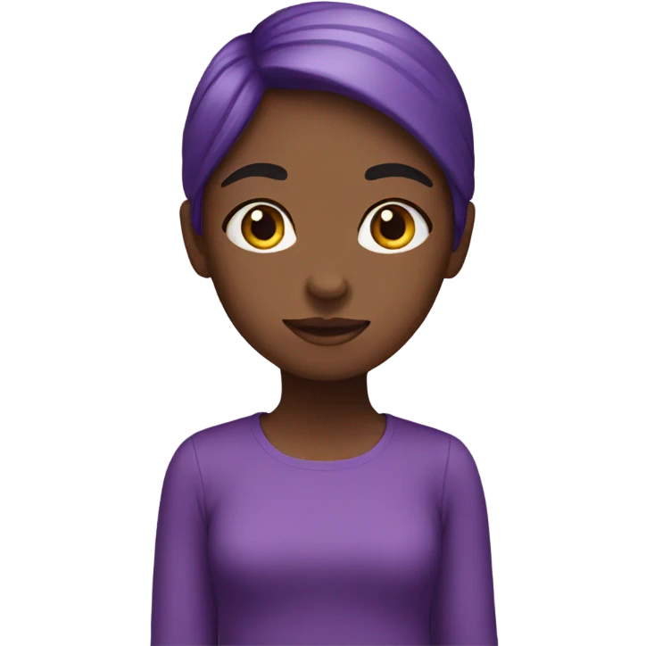 Purple girl emoji