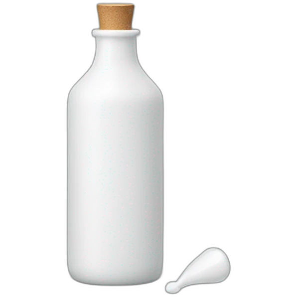 white bottle dropper emoji