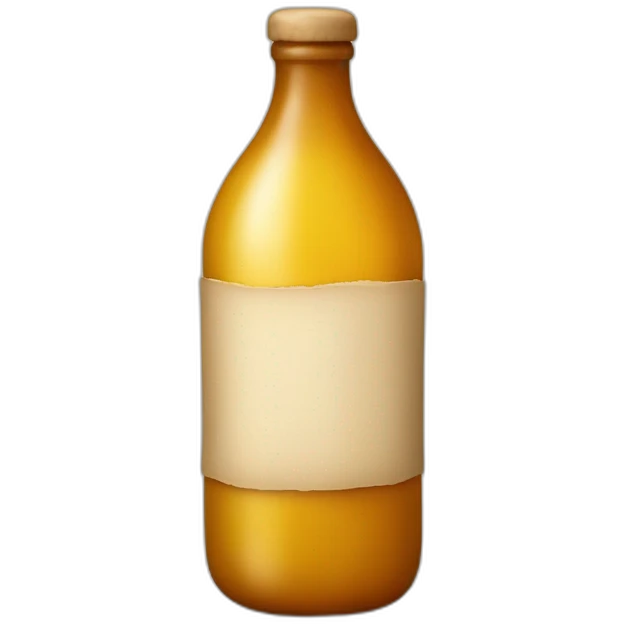 Bouteille avec un parchemin dedans emoji