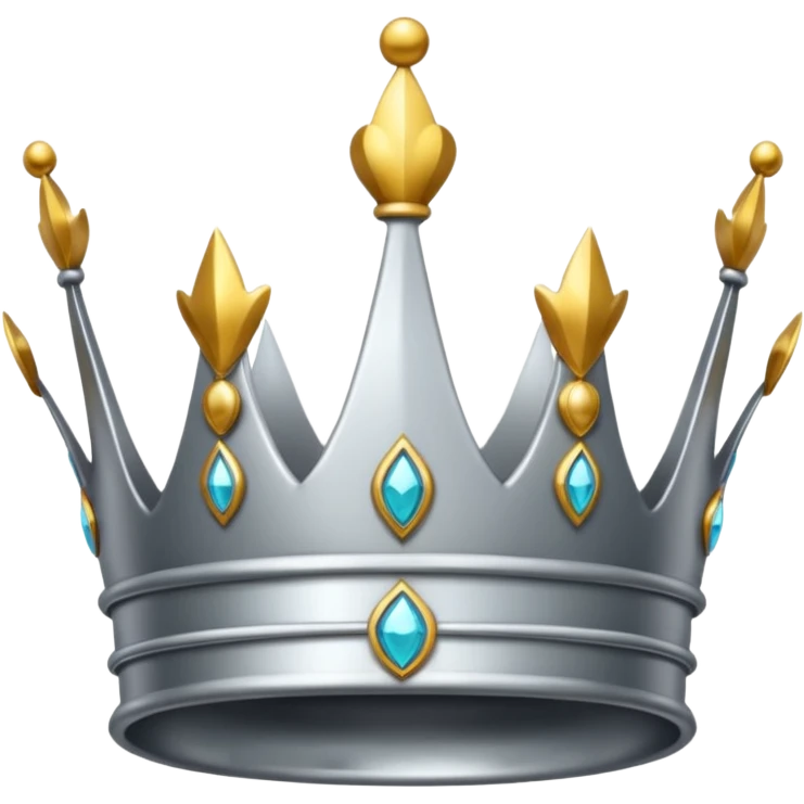 silver crown emoji