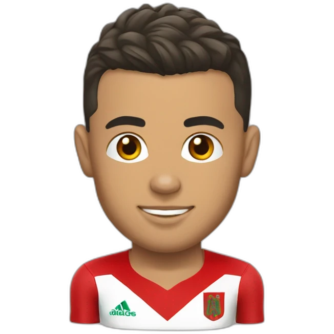 Ronaldo avec le maillot du Maroc emoji