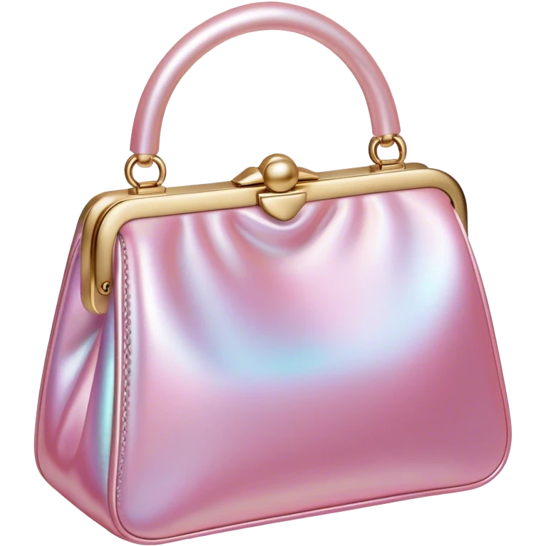 A pink pearl bag emoji