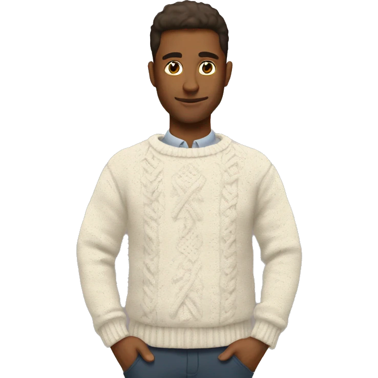 Cozy winter sweater emoji