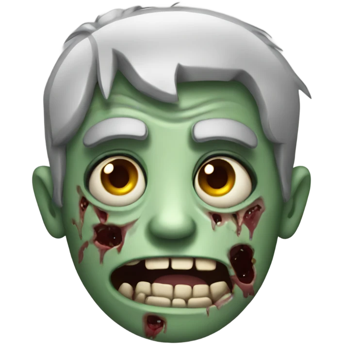 Zombie with fun emoji