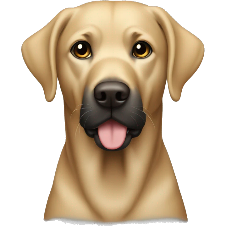 black labrador thinks GG emoji