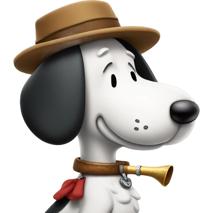 snoopy with pipe  emoji