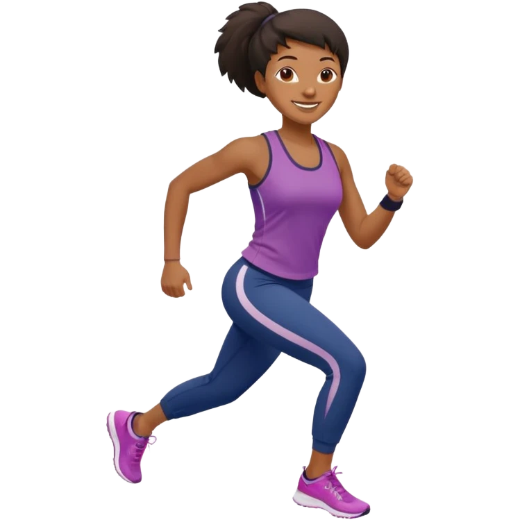 Morning Jogger black woman emoji