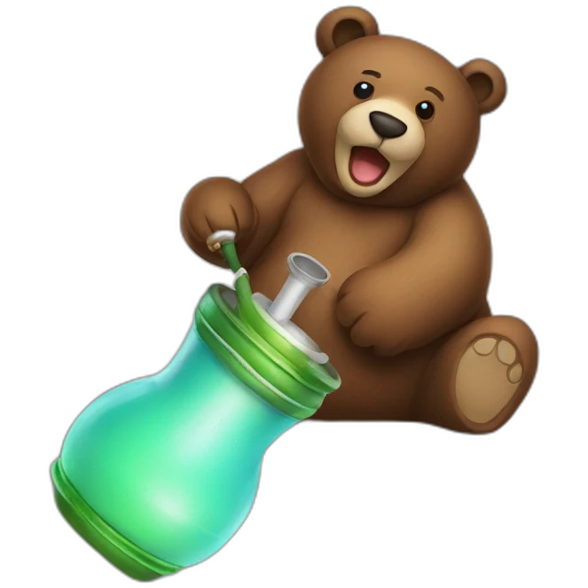 hookah-in-the-shape-of-a-bear emoji