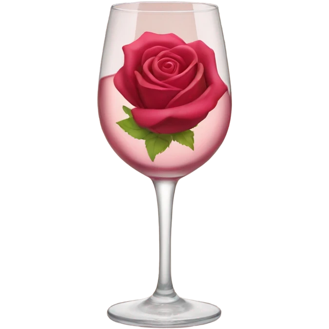 rose wine glass emoji