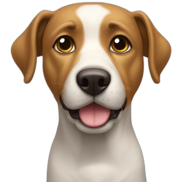Chat sur un chien emoji