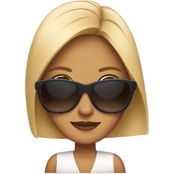Woman wearing sunglasses  emoji