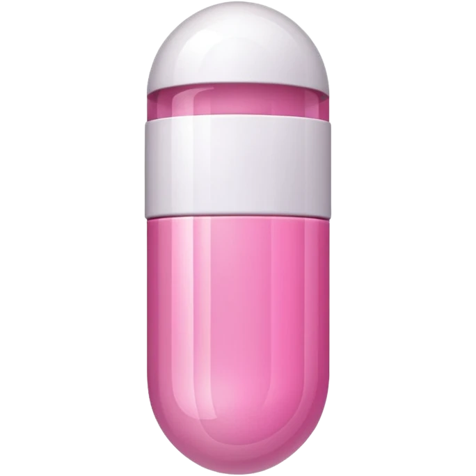 pink and white capsule emoji