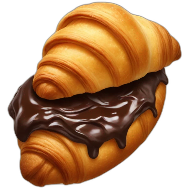 Chocolate croissant  emoji