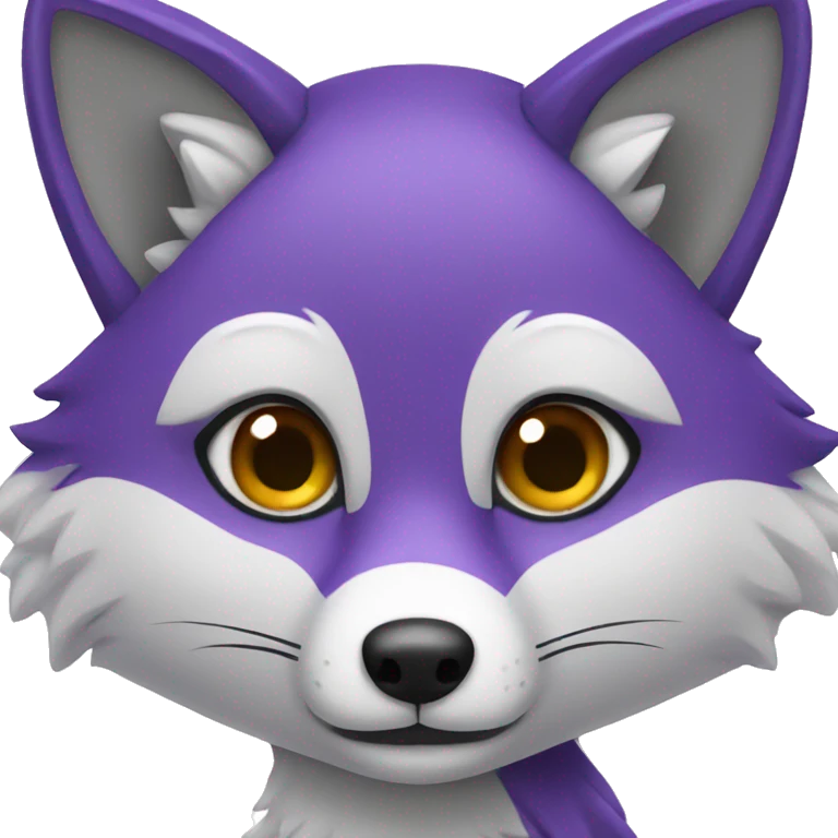 Purple fox emoji