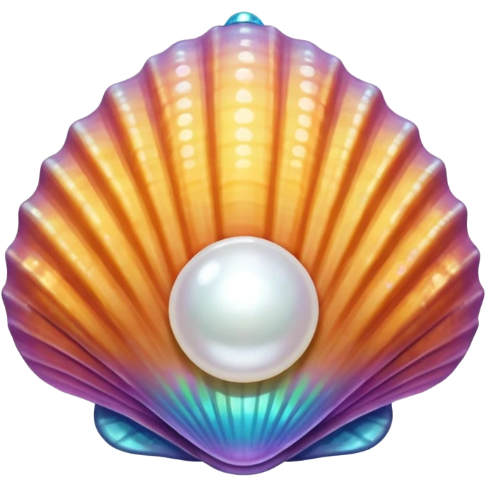 Sea shell with pearl emoji