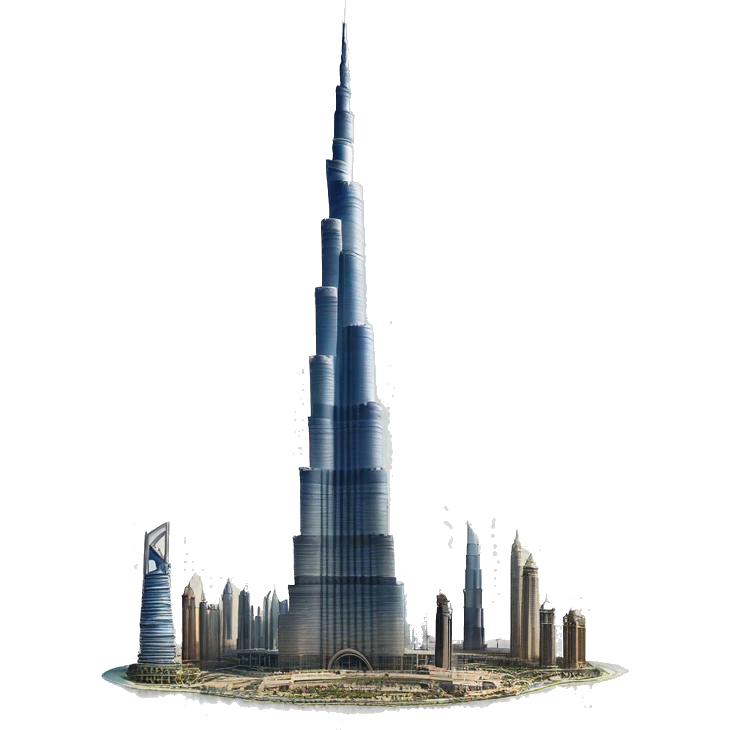 photorealistic Burj khalifa emoji