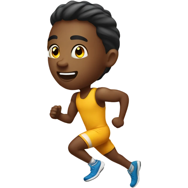 Athletic kid running emoji