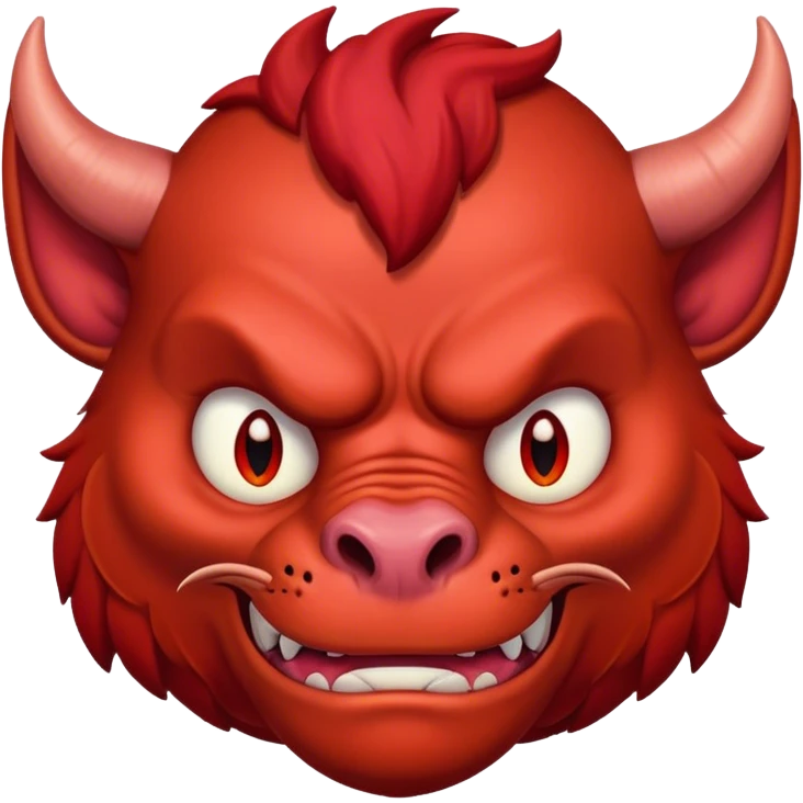 Devil frowning emoji