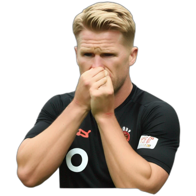 Eddie Howe biting nails emoji