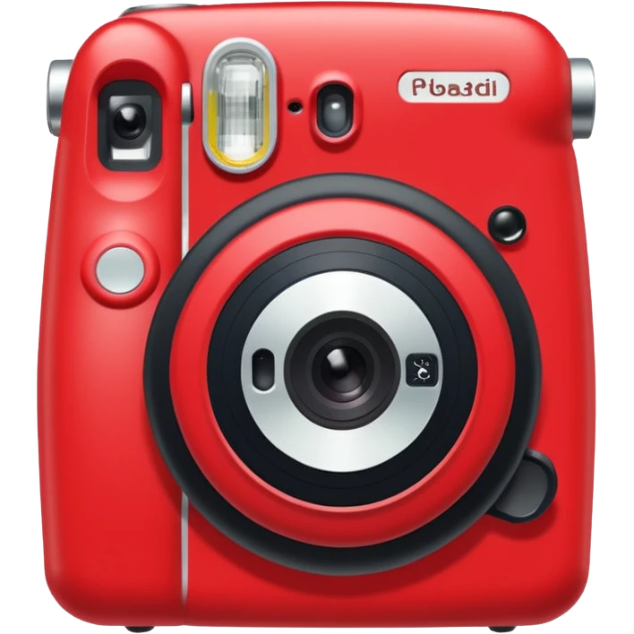 red  instax polaroid camera emoji
