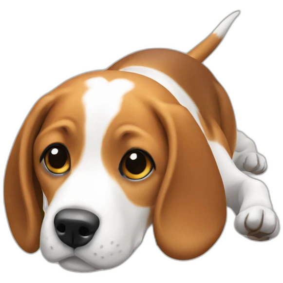 beagle rolling emoji