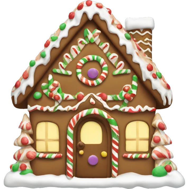 Christmas gingerbread house  emoji