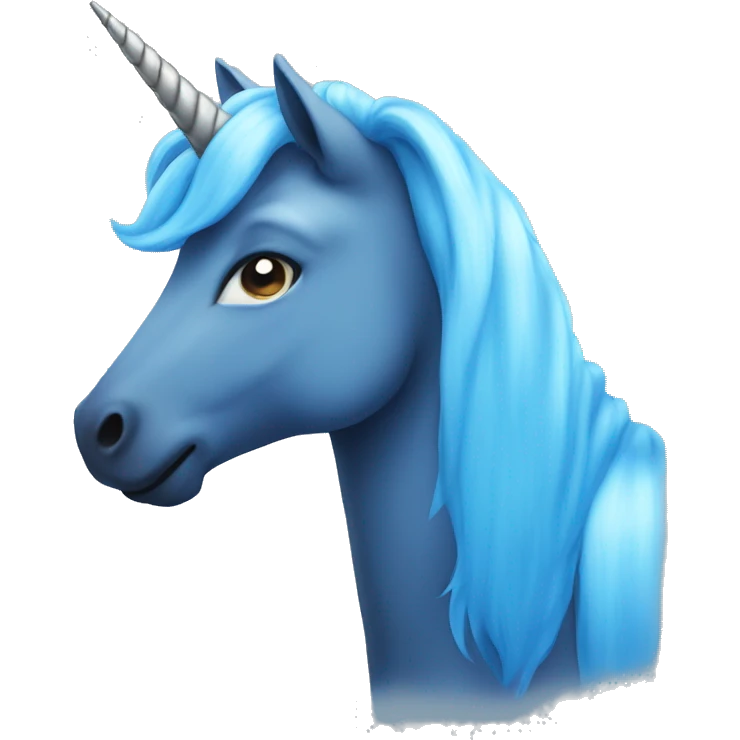 Blue unicorn  emoji