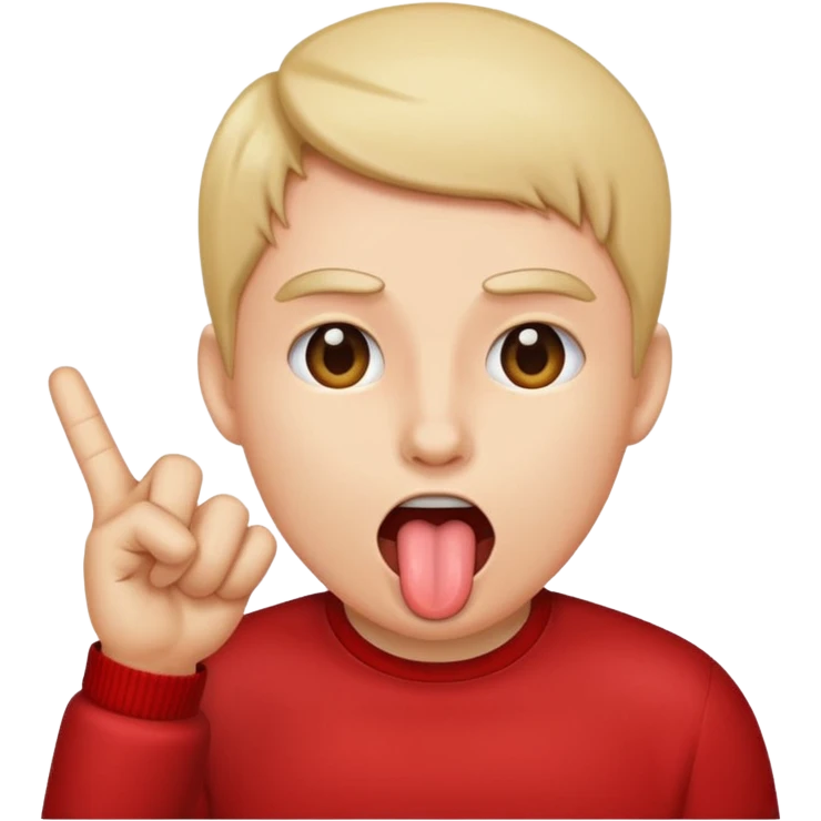 Emoji sticking it tounge out out and flipping off  emoji
