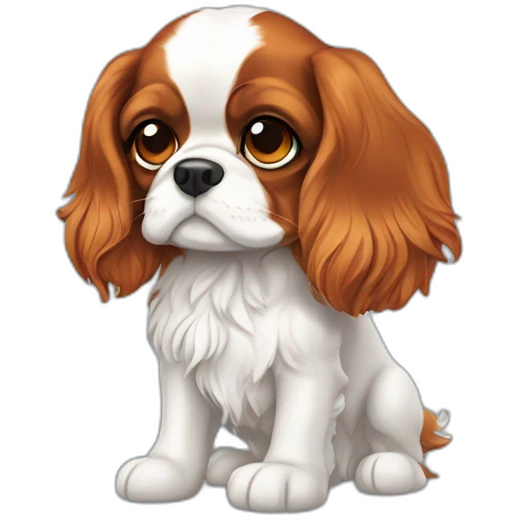 Cavalier king charles tricolore emoji