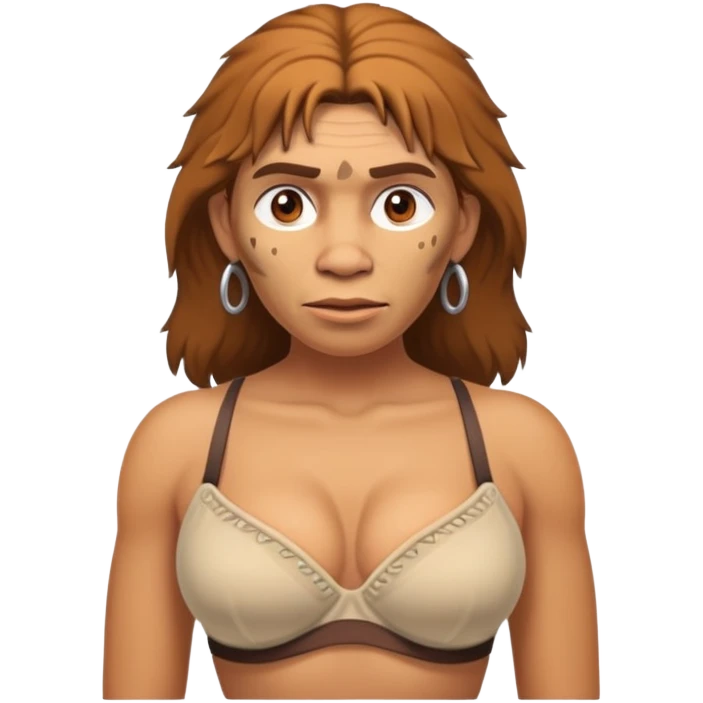neanderthal cloth bra emoji