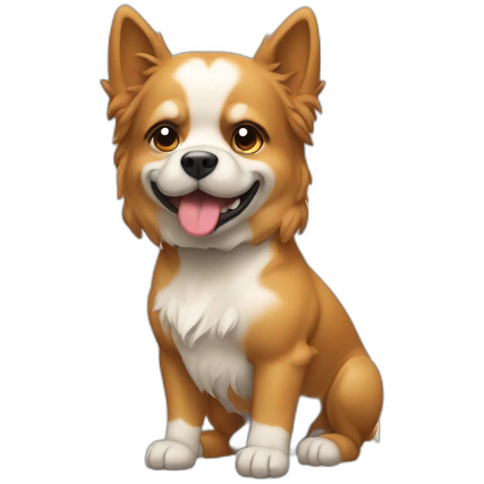 Chien qui fait de la musculation emoji