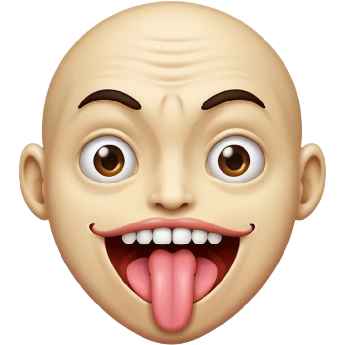 Freqky tongue emoji