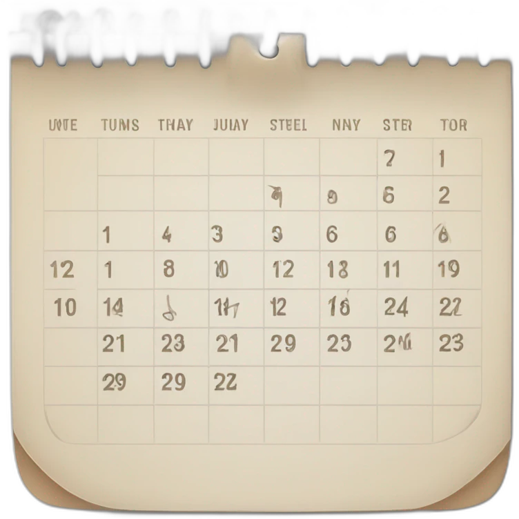 calendar emoji