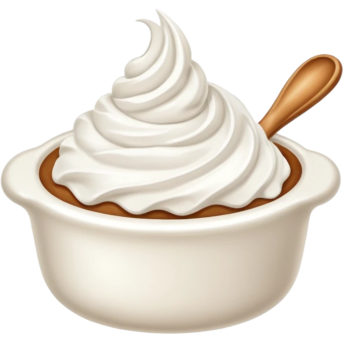 whipped cream scoop emoji