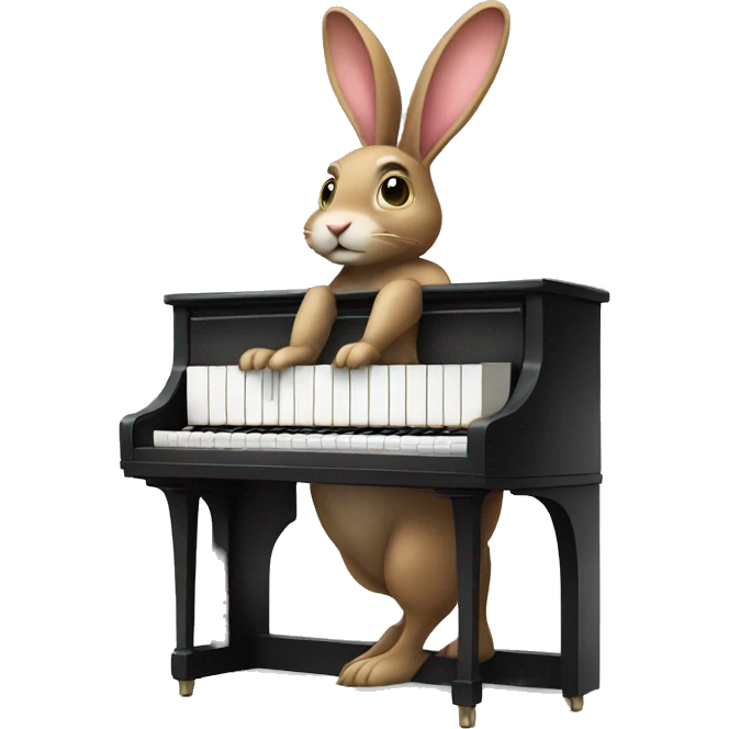 play piano rabbit emoji